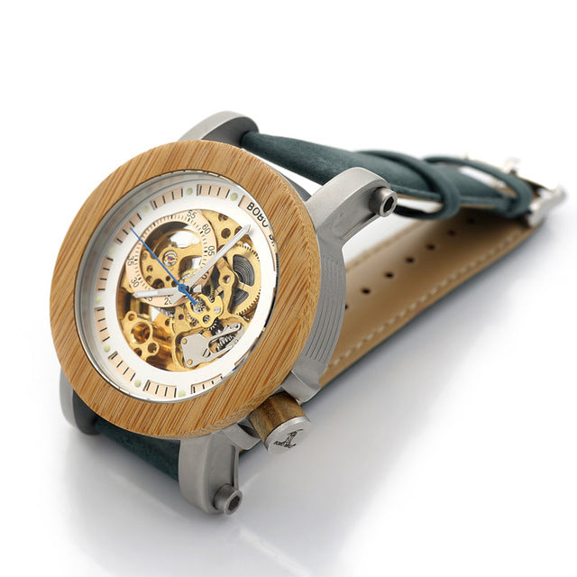 wooden luxury watch